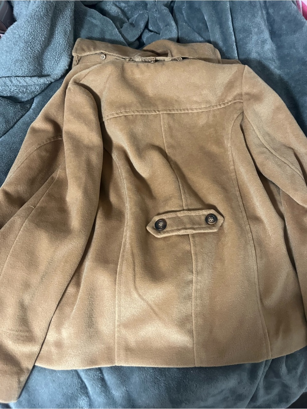 Biscuit/choco girl tan duffle coat - Picture 5 of 6